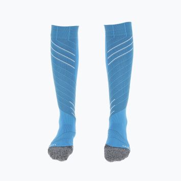 Дамски чорапи UYN Ski Race Shape тюркоаз/бяло