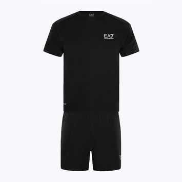 EA7 Emporio Armani Ventus7 Travel черен комплект тениска + къси панталони