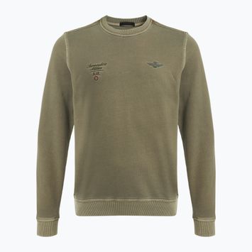 Мъжки суитшърт Aeronautica Militare Girocollo military olive washed