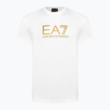 Мъжка тениска EA7 Emporio Armani Train Gold Label Tee Pima Big Logo white