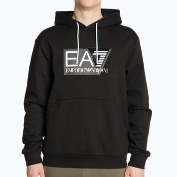 Мъжки суитшърт EA7 Emporio Armani Train Visibility Hoodie black