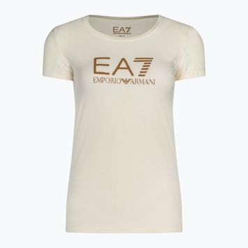 Дамска тениска EA7 Emporio Armani Train Shiny pristine/logo brown