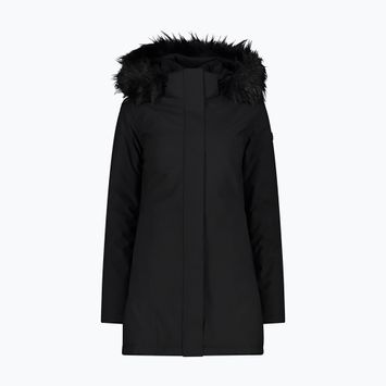 Дамско яке CMP Coat Zip Hood Rain Jacket Black 32K3196F/U901