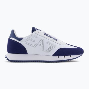 EA7 Emporio Armani Black & White Vintage бели/средновековни сини обувки