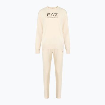 EA7 Emporio Armani Дамски анцуг MaxiLogo бадемово мляко