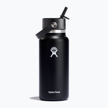 Термобутилка Hydro Flask Wide Flex Straw 945 ml черна W32BFS001