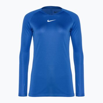 Дамски термален дълъг ръкав Nike Dri-FIT Park First Layer LS, кралско синьо/бяло