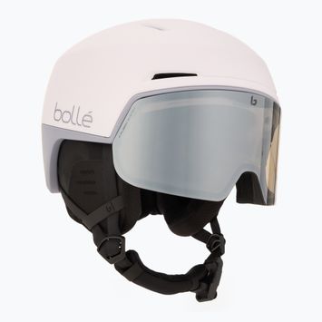 Ски каска Bollé X-Fusion white lilac matte/photochromic gun