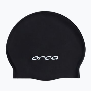 Силиконова шапка за плуване Orca черна DVA00001