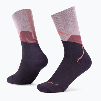 BUFF Merino Lightweight Crew LWC1 розови чорапи