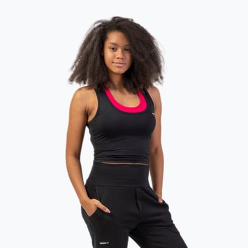 Горнище за тренировка за жени NEBBIA Sporty Slim Fit Crop черно 4220110