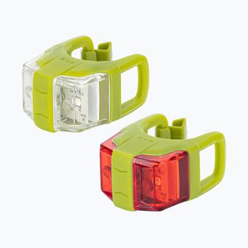 Комплект светлини за велосипед Kellys Twins II lime green