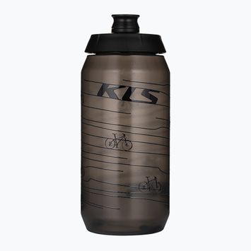 Велосипедна бутилка Kellys Kolibri 550 ml прозрачна черна