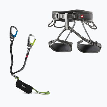 Ocun Via Ferrata Twist сбруя + комплект за изтегляне + Captur grey