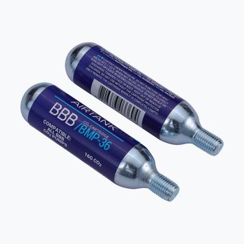 Газови патрони за велосипедна помпа BBB Cycling Co2 AirTank 16g 10 бр. сребро.