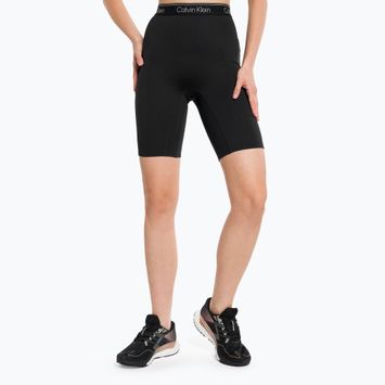 Calvin Klein Knit BAE дамски къси панталони за тренировка черни