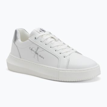 Calvin Klein дамски обувки YW0YW01224 Cupsole Mono Lth Wn white/silver