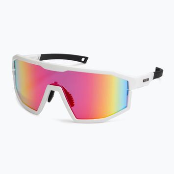 Слънчеви очила Rogelli Recon бяло/коралово