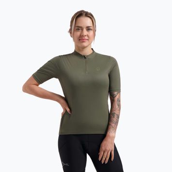 Дамско колоездачно трико Rogelli Core army green