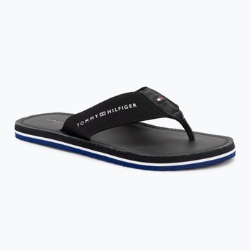 Мъжки джапанки Tommy Hilfiger Leather Beach Sandal black