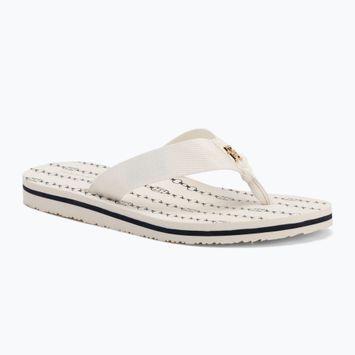 Дамски джапанки Tommy Hilfiger Chain Print Beach Sandal ivory