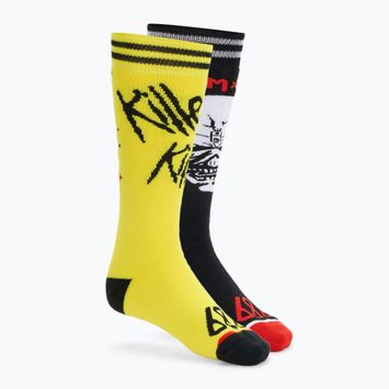 Мъжки чорапи за сноуборд 686 Iron Maiden black/yellow