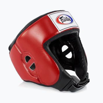 Защитна каска Fairtex Muay Thai & Kickboxing Competition red