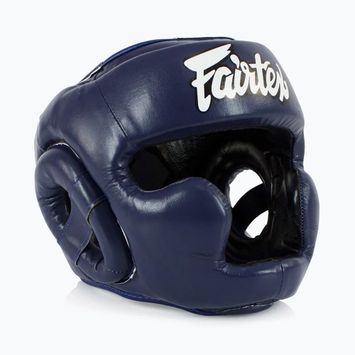 Детска боксьорска каска Fairtex Headguard for Kids blue