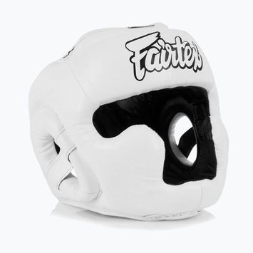 Детска боксьорска каска Fairtex Headguard for Kids white