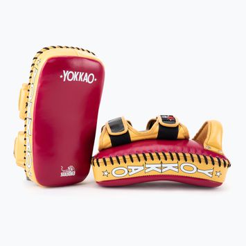 YOKKAO Curved Kick Pads червено/жълто KYPCL-21 дискове за обучение