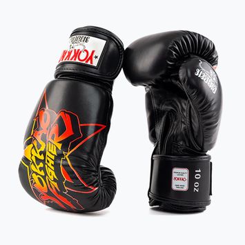 Мъжки боксови ръкавици YOKKAO Fighter KO black