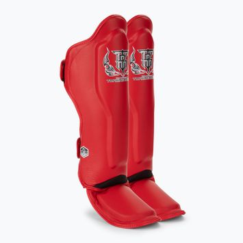 Протектори за подбедрици и стъпала Top King Pro Semi Leather red