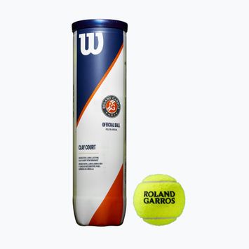 Wilson Roland Garros Clay Ct топки за тенис 4 бр. жълти WRT115000