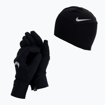 Nike Essential Running дамски комплект шапка + ръкавици черен N1000595-082