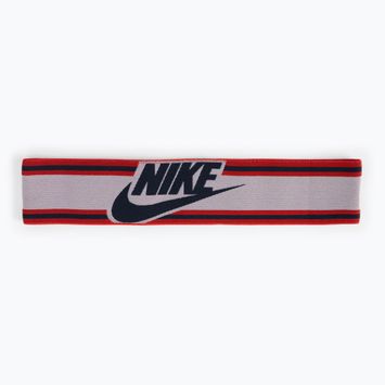 Мъжка ластична лента за глава Nike в бяло и червено N1003550-123
