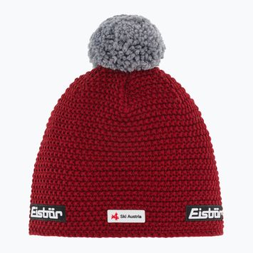 Зимна шапка Eisbar Jamie Pompon Ska burgundy/graumele