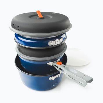 GSI Outdoors Bugaboo Ceramic Base Camper Medium син комплект съдове за пътуване
