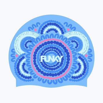 Шапка за плуване Funky Silicone bundjalung blue