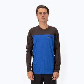 Мъжка термоблуза  с дълъг ръкав Mons Royale Redwood Enduro VLS cedar/ cobalt/ black
