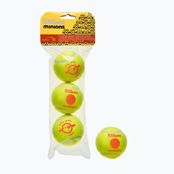 Wilson Minions Stage 2 детски топки за тенис 3 бр. жълти WR8202601