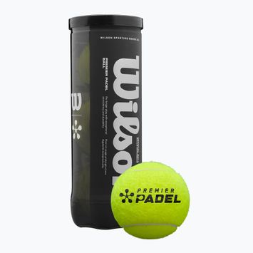 Топки за падел Wilson Premier 3 бр. жълт