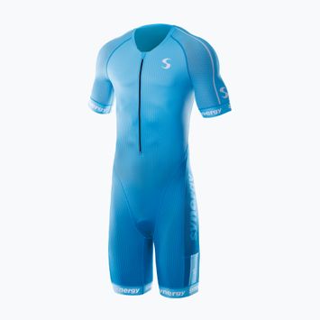 Мъжки гащеризон за триатлон Synergy Elite Short Sleeve Trisuit cobalt blue