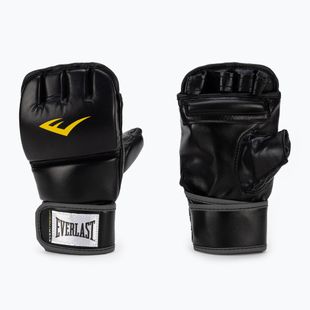 Мъжки граплинг ръкавици с палец EVERLAST MMA ръкавици черни EV7562