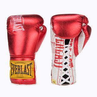 Боксови ръкавици Everlast Fight Leather red