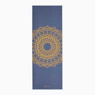 Постелка за йога Gaiam Yoga Printed indigo