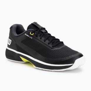 Мъжки тенис обувки Wilson Rush Lite 5 Clay black/white/safety yellow