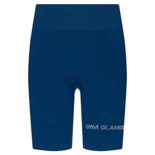 Дамски шорти за тренировка Gym Glamour Bikers push up blue 317