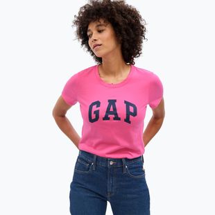 Дамска тениска GAP V-Gap SS Classic Tee standout pink