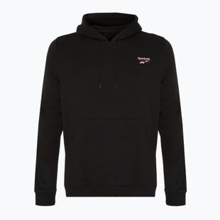 Мъжки суитшърт Reebok Identity Small Logo Fleece черен/бял/векторно червен