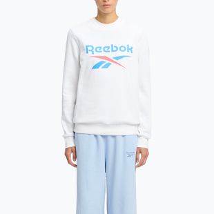 Дамски суитшърт Reebok Identity Big Logo Fleece Crew бял/каралов/син
